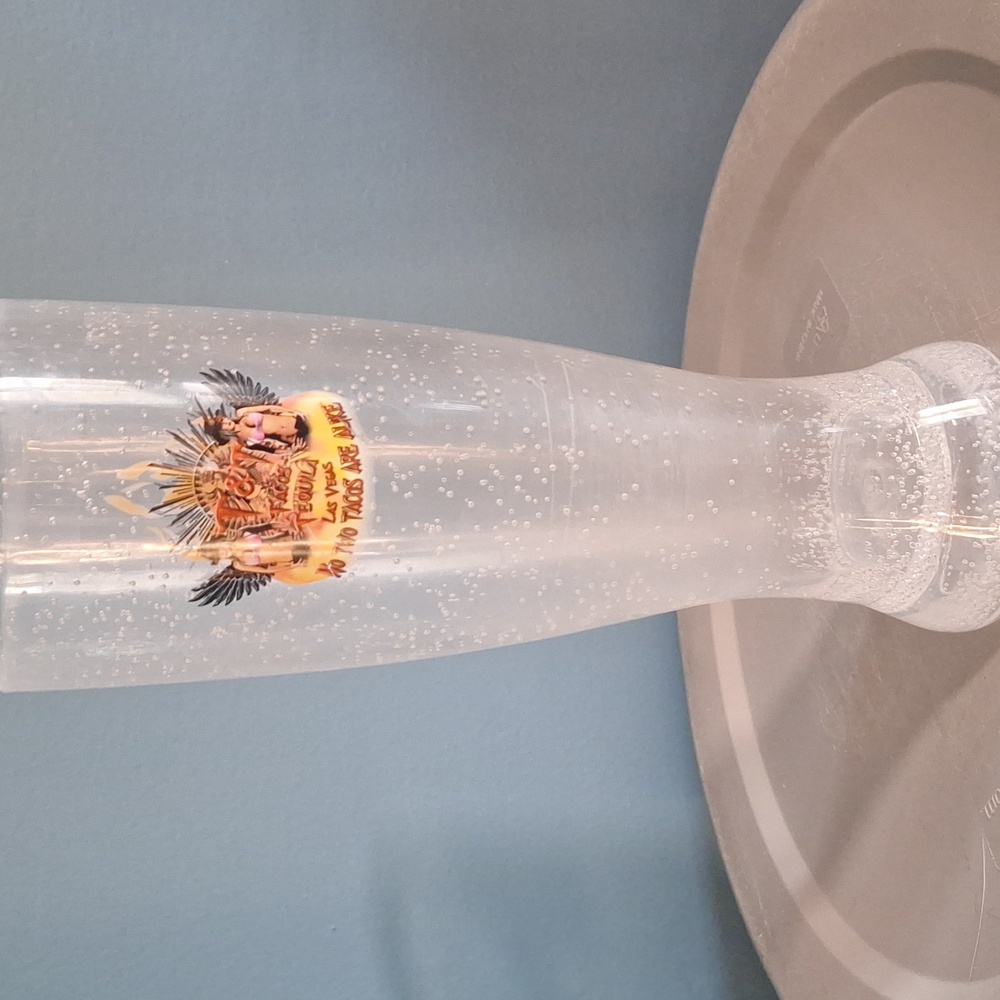 Clear Beer Glass (Plastic) T&T Logo